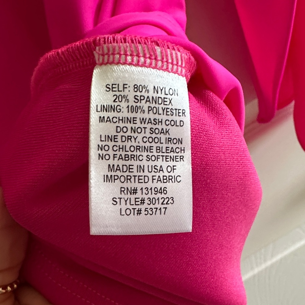 Jude Connally Bright Pink V-Neck Blouse - Picture 5 of 6